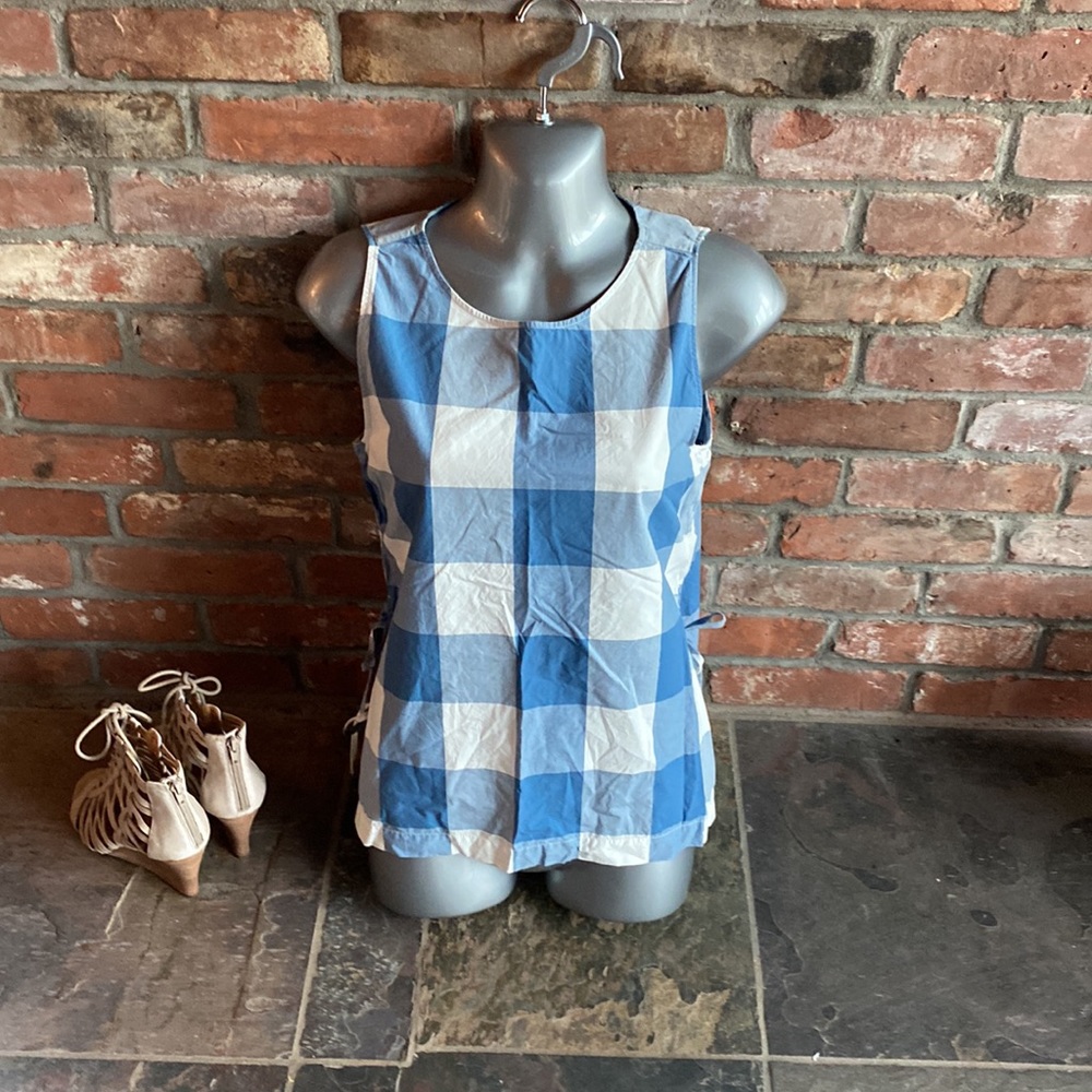 Ann Taylor loft gingham shell